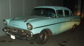 Der Chevrolet 1957 bei Abholung 2004