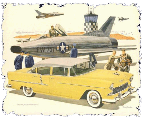Bild aus einer Chevrolet Anzeige 1955