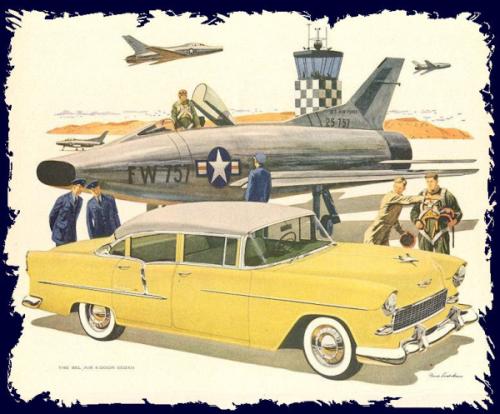 Bild aus einer Chevrolet Anzeige 1955