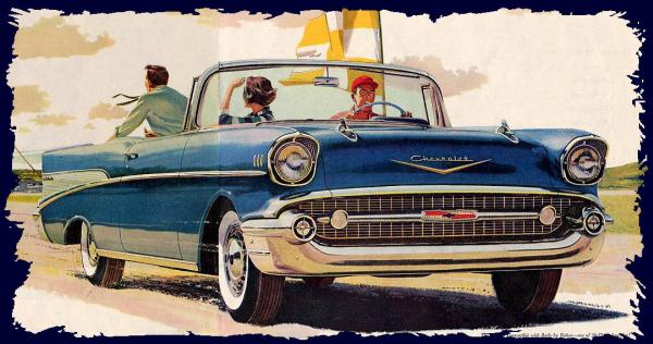 Der Chevrolet im Jahre 1957 (aus einer Anzeige)
